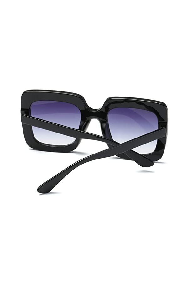 PRETYZOOM Lunettes De Soleil Pour Femmes Années 90 Lunettes De Fête Eyewear Sans Montée Lunettes De Soleil En Diamant Grosses