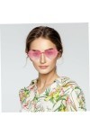 WOFASHPURET 4 Pièces Lunettes En Forme De Coeur Lunettes Sans Monture Colorées Lunettes Coeur Couleur Bonbon Lunettes De Sole