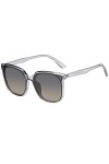 H HELMUT JUST Mode Grand Cadre Lunettes de Soleil Femmes Carré Mode Lunettes Retro pas Cher