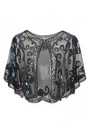 BABEYOND Châle Vintage des Années 1920s pour Femme Cape de Flapper pour Mariage Accessoires Charleston 20s Boléro Style Gatsb