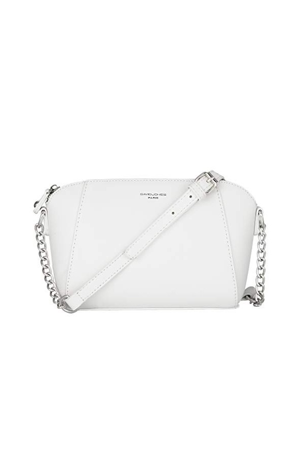David Jones - Petit Sac Bandoulière Croisé Femme Trapèze - Cuir PU - Pochette Soirée Mode Travail Shopping Elégant Tendance C