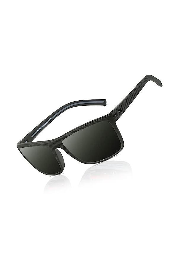 Perfectmiaoxuan Lunettes de soleil polarisées hommes femmes Mode Sommer Vacances Extérieur Conduite Pêche léger TR90 incassab