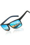Perfectmiaoxuan Lunettes de soleil polarisées hommes femmes Mode Sommer Vacances Extérieur Conduite Pêche léger TR90 incassab