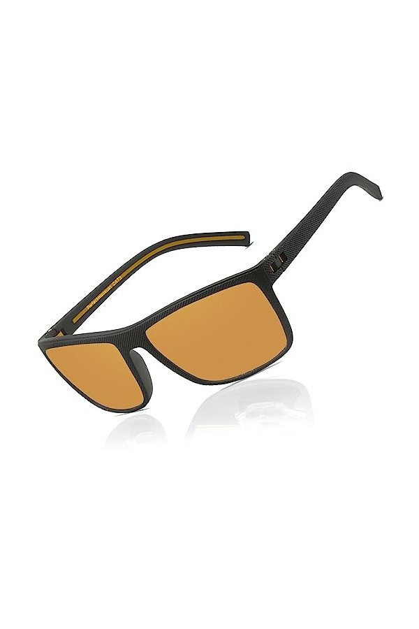 Perfectmiaoxuan Lunettes de soleil polarisées hommes femmes Mode Sommer Vacances Extérieur Conduite Pêche léger TR90 incassab
