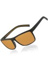 Perfectmiaoxuan Lunettes de soleil polarisées hommes femmes Mode Sommer Vacances Extérieur Conduite Pêche léger TR90 incassab