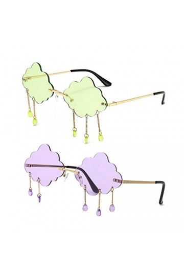 2 Pièces Lunettes De Soleil De Mode, Lunettes De Soleil Sans Monture , Lunettes De Soleil Pour Femmes, Sunglasses, Lunettes D