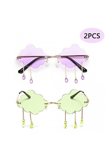 2 Pièces Lunettes De Soleil De Mode, Lunettes De Soleil Sans Monture , Lunettes De Soleil Pour Femmes, Sunglasses, Lunettes D