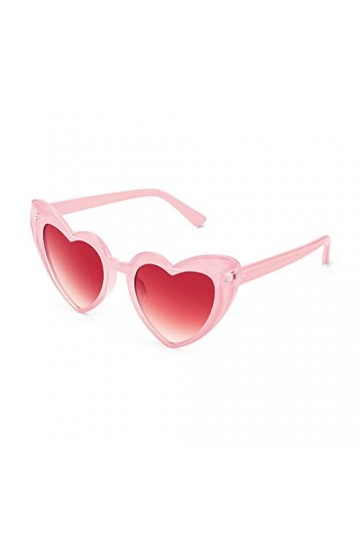 FEISEDY Vintage Lunettes de Soleil Monture Coeur Trend Heart Lunettes Femmes B2421