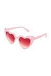 FEISEDY Vintage Lunettes de Soleil Monture Coeur Trend Heart Lunettes Femmes B2421