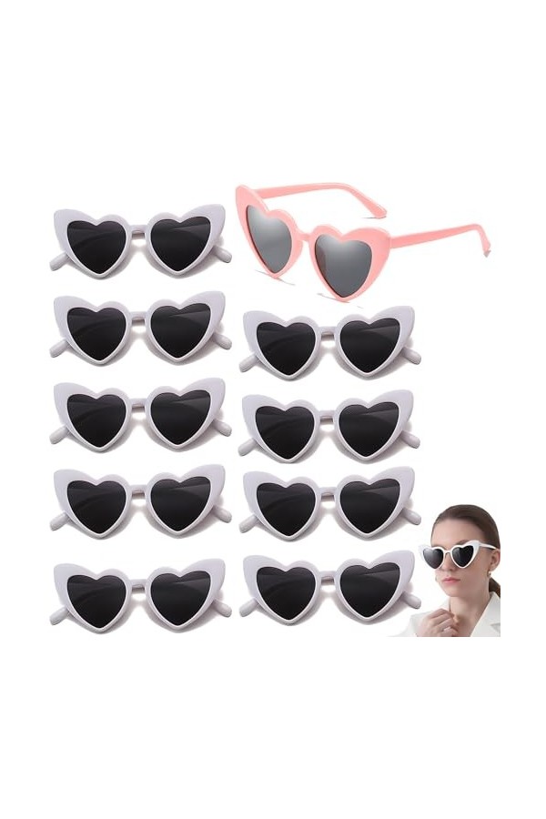 CYBGQP lunettes de soleil en forme de cœur