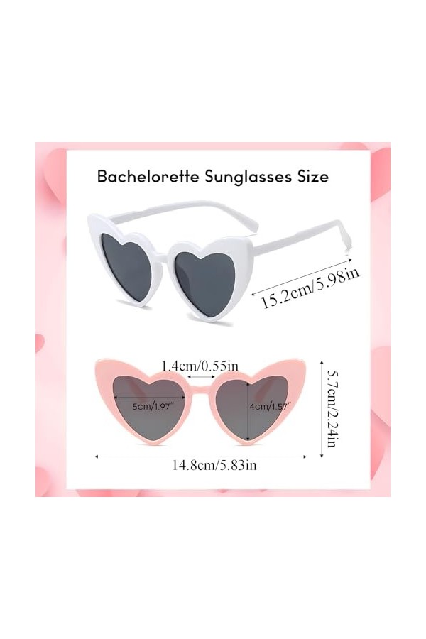 CYBGQP lunettes de soleil en forme de cœur