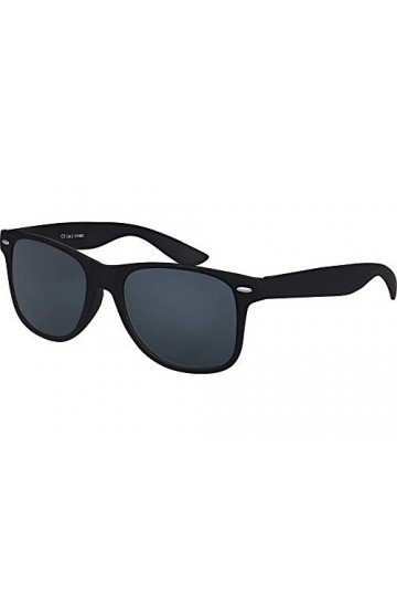 Balinco Lunettes de soleil UV400 CAT 3 CE Rubber - avec charnière à ressort pour femmes et hommes smoke noir 