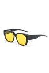 Long Keeper Surlunettes de Soleil Polarisante Lunette de Soleil Polarisée pour Homme Femme Surlunette Solaire pour Lunettes d