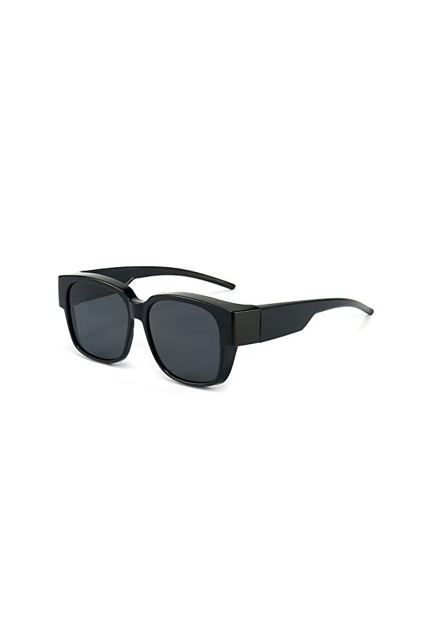 Long Keeper Surlunettes de Soleil Polarisante Lunette de Soleil Polarisée pour Homme Femme Surlunette Solaire pour Lunettes d
