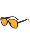 RUNHUIS Lunettes de soleil polarisées vintage pour homme et femme - Rétro années 70 surdimensionnées - Lunettes de soleil avi