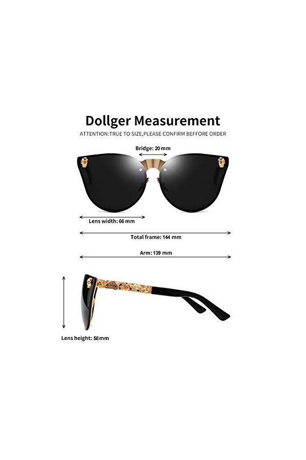 lunettes surdimensionnées lunettes oeil de chat Femmes Vintage Lunettes De Soleil protection UV400（Monture sans monture + len