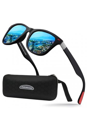 Perfectmiaoxuan Lunettes de soleil polarisées hommes femmes Mode Sommer Vacances Extérieur Conduite Pêche Course à pied incas