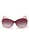 BLDEN Lunettes de Soleil Polarisées Femmes, Mode Stylish Casual Lunettes de Soleil Oval Élégant UV 400 Protection - Rouge