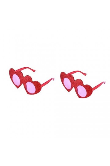 SOIMISS 2 Pcs Coeur Lunettes De Soleil Femme Lunettes De Soleil Polarisées Sur Les Lunettes Lunettes De Soleil Bling Lunettes