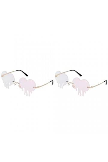 SOIMISS 2 Paires Amour Lunettes De Soleil Mode Lunettes De Soleil Sport Lunettes De Soleil Femmes Rétro Lunettes De Soleil Co