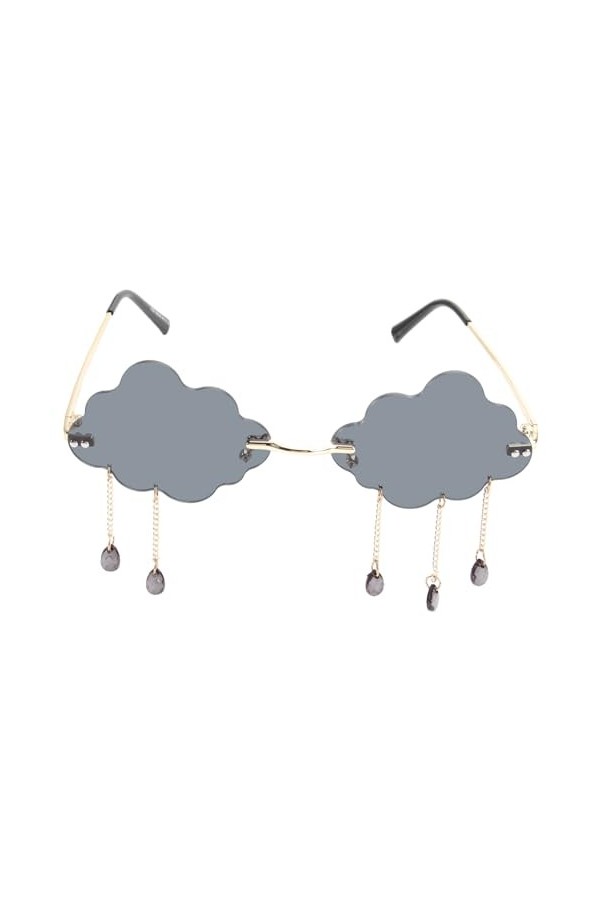 SOESFOUFU 1 Paire Lunettes De Soleil Suspendues à Leau Lunettes De Soleil à Pampilles Gouttes De Pluie Lunettes De Soleil Fe