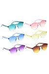 Gadpiparty 6 Pièces Lunettes De Soleil Coeur Lunettes De Mode Pour Femmes Lunettes De Soleil De Quai Pour Femmes Lunettes De 
