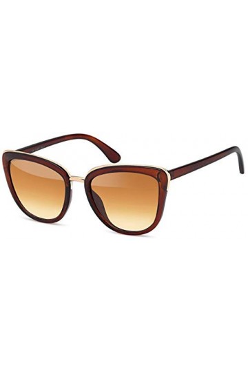 styleBREAKER Lunettes de soleil papillon en forme dyeux de chat avec monture en métal et en plastique, femme 09020078, coule