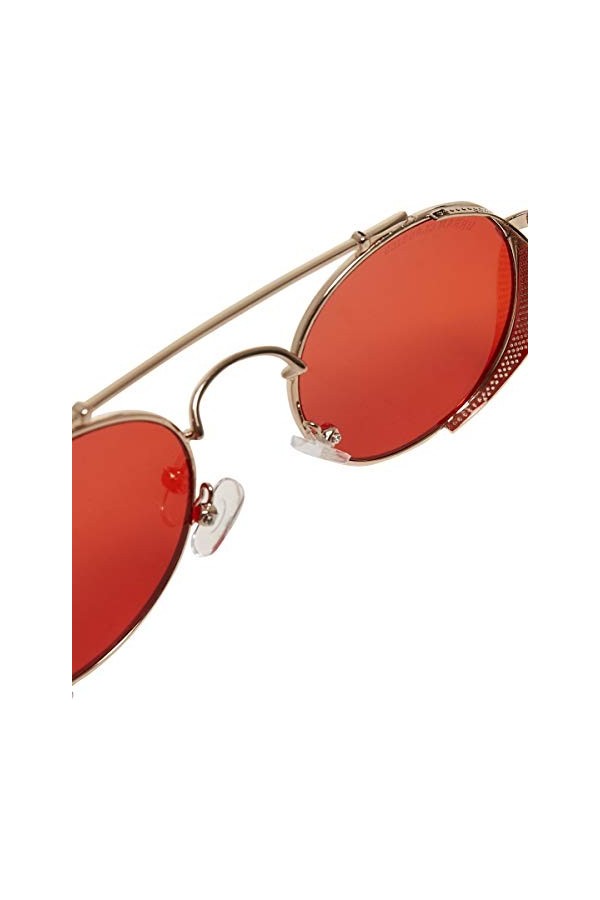 Urban Classics Lunettes de Soleil Chios, Jaune/Rouge, Taille Unique Mixte