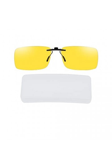 UYUYong Clip de Lunettes de Soleil HD Vision Clip Lunettes Conduite de Nuit Polarisées Anti-Eblouissement Clip surLunettes de