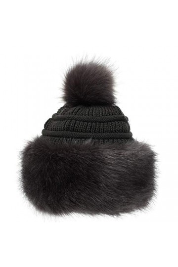 soul young Chapka Fausse Fourrure Russe Femmes Glamorous Toque Hiver avec Pompom Taille Unique,Rose 