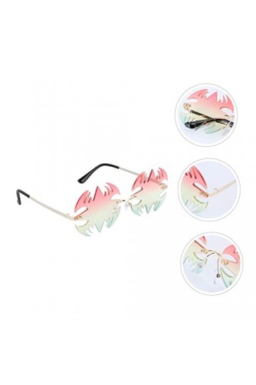 PRETYZOOM 1 Paire De Lunettes De Soleil Chauve-Souris Lunettes En Forme De Chauve-Souris Lunettes De Soleil Ailes Cool Lunett