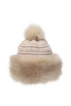 soul young Chapka Fausse Fourrure Russe Femmes Glamorous Toque Hiver avec Pompom Taille Unique,Rose 