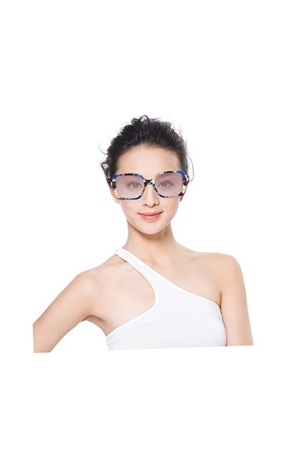 ABOOFAN Lunettes De Soleil à La Mode Lunettes De Perles Grand Cadre Des Lunettes De Soleil Femme