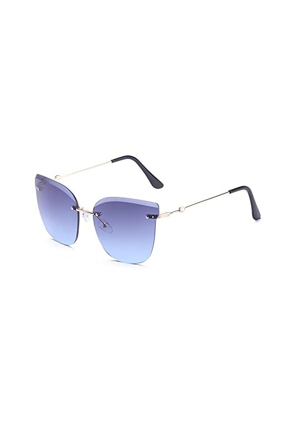 LUOXUEFEI De Soleil Lunettes Lunettes De Soleil Femme Lunettes De Soleil Sans Monture Homme Driving Shades Lunettes Marron Bl
