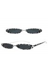 SHANGYUN Lunettes de Soleil Femmes Hommes Monture Ovale Lunettes de Soleil Voyage fête Lunettes de Soleil UV400