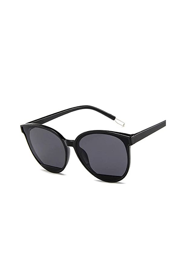 WQZYY&ASDCD des Lunettes De Soleil Femme Homme Lunettes De Soleil À La Mode Classiques Oeil De Chat Ovale Grande Monture Dame