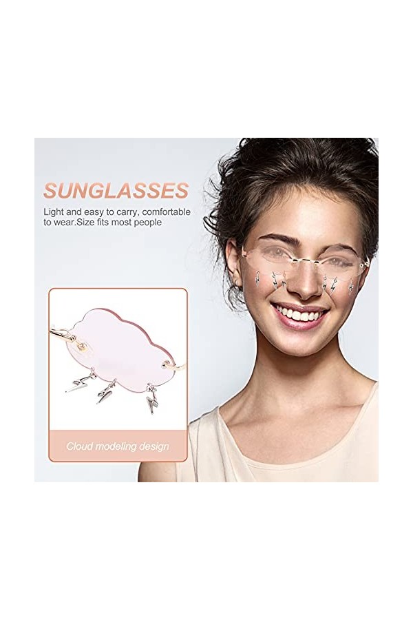 1 Paire Lunettes De Soleil Nuage Lunettes De Soleil Tendance Pour Femmes Lunettes De Soleil De Quai Pour Femmes Lunettes Uniq