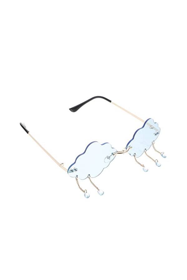 Toddmomy Des Lunettes De Soleil Sans Monture Lunettes Disco En Forme De Nuage Lunettes De Nuage De Verre Lunettes De Soleil P