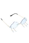 Toddmomy Des Lunettes De Soleil Sans Monture Lunettes Disco En Forme De Nuage Lunettes De Nuage De Verre Lunettes De Soleil P