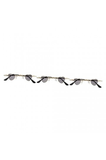 GALPADA 3 Pièces Lunettes De Soleil Coeur Lunettes Coeur Damour Lunettes Sans Monture Lunettes De Fête Pour Enfants Lunettes