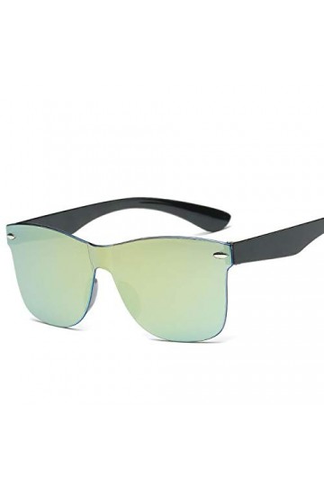 YUANCHENG Lunettes de Soleil Miroir Femmes Hommes Couleur de Lunettes de Soleil en Gros Homme Femme 6-Black Gold