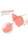 SOIMISS Des Lunettes De Soleil Lunettes De Soleil Coeur Vintage Sans Monture Lunettes De Soleil Femme Lunettes De Fête De Cél