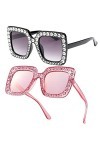 Abaodam 2 Pièces Lunettes De Photographie De Rue De Mode Robes Dété Pour Femmes Lunettes De Soleil Femme Surdimensionnées La