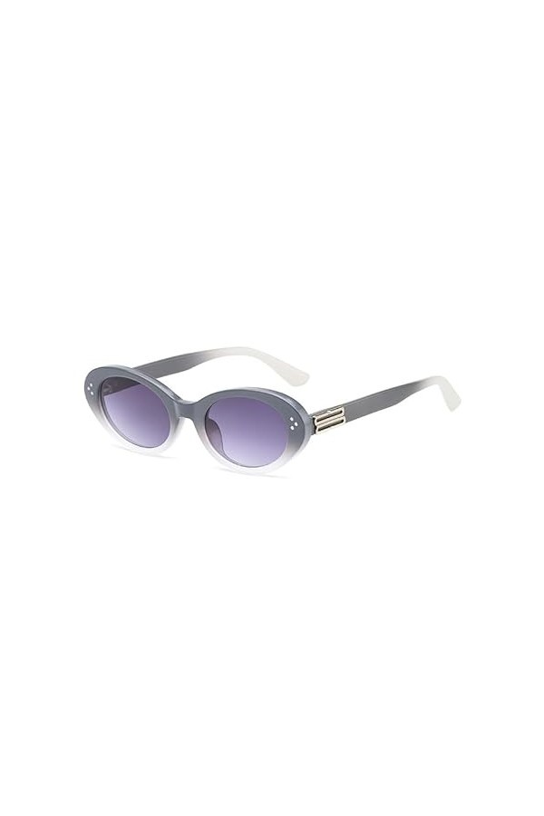 TICHEROMU Lunettes de soleil ovales tendance rétro pour femmes hommes lunettes de soleil mode lunettes de soleil esthétiques