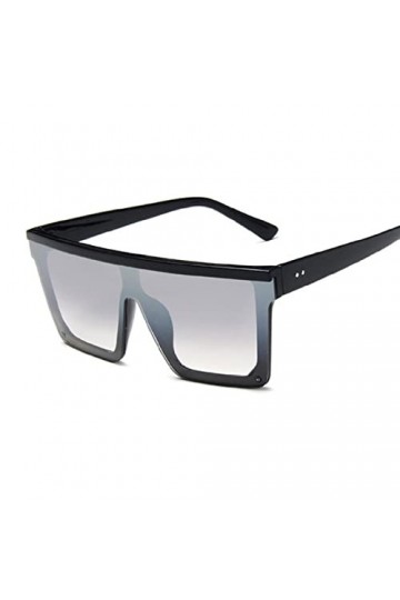 Lunettes de Soleil surdimensionnées Hommes Noir Mode carré Lunettes de Soleil mâle Vintage rétro Lunettes Femmes Femmes Lunet