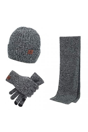 Wisolt Set Hiver Chaud Bonnet écharpe Gants