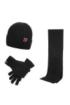 Wisolt Set Hiver Chaud Bonnet écharpe Gants