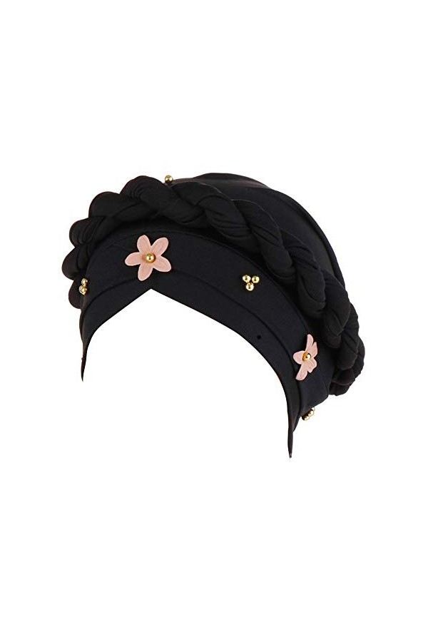 TININNA Musulman Turban Fleur Indien Hijab Chapeau Foulard Chute de Cheveux Capuchon Enveloppant Cancer Chimio Bonnet Coiffur