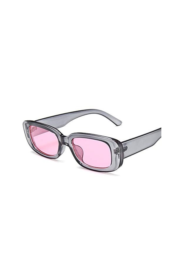 Lunettes de Soleil Vintage Shades pour Femmes Candy Couleur Eyewear Miroir Space Sun Lunettes Retro Plat Top Clear Lens Lunet