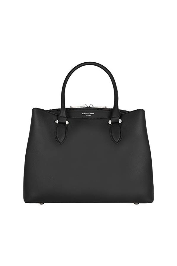 David Jones - Sac à Main Femme Elégant - Cabas Fourre-Tout Cuir PU Porté Epaule Bandoulière - Tote Shopper Taille Moyenne 3 C